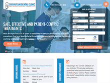 Tablet Screenshot of drbhutanidentalclinic.com